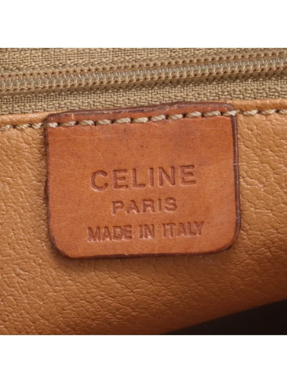 Celine Macadam Leather Clutch Pouch Business Brown